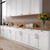Flat Pack Kitchen Base Cabinet Door Shaker Style Satin White 18mm Moisture Resistant MDF for 450mm Cabinets Australia