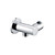 VALE Round Hand Shower Holder with Inlet - Modern Chrome Bathroom Wall Mount Australia