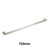 Modern 750mm Polished Stainless Steel Single Towel Rail for Contemporary Bathrooms in Australia