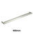 Polished stainless steel double towel rail for modern bathroom renovation in Australia.