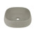 Moku Matte Stone Finish Solid Limestone Square Bathroom Basin 440mm Above Counter Sink - Renovator Store Australia