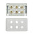 Digihaus Home Theatre 3 Speaker Wall Plate with 24K Gold Plated Binding Posts for Banana Plugs and Bare Wire - White Slimline Design for Australian Homes