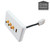 Gold-plated HDMI and RGB component video wall plate for home theatre installations in Australia.