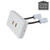 Dual HDMI wall plate for home theatre in Australia featuring a white faceplate and gold-plated connectors for high-quality audio and video signal transfer.