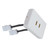 Dual HDMI Home Theatre Wall Plate with 24k Gold Plated Connections and Flexible Dongles for Easy Installation in Australia