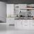 Flat Pack Kitchen Cabinet Filler Panel - 100 x 720mm - Shaker 18mm Thick - Satin White