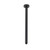 Modern wall mounted matte black round bar shower arm for contemporary bathrooms in Australia.