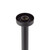 Modern matte black shower arm with easy wall mount installation and matching flange for contemporary Australian bathrooms.