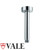 Modern polished chrome round ceiling mount shower arm for luxury rainfall shower heads in Australian bathrooms.