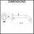 Technical drawing and dimensions of the VALE Symphony Wall Mounted Round Bath Spout in polished chrome, essential for bathroom renovations in Australia.
