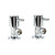 Chrome Plated Brass Two-Piece Laundry Tap Mixer with Gooseneck Spout for Modern Australian Homes