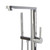 Polished chrome bath tub spout with temperature control and handheld shower head, Renovator Store Australia