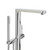 Modern Polished Chrome All-In-One Bath Spout Mixer with Handheld Shower Head for Australian Luxury Bathrooms