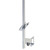 Modern Square Chrome Shower Rail with Integrated Water Inlet for Australian Bathrooms - Renovator Store Australia