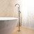 Modern Chrome Floor Standing Bath Spout with Mixer and Handheld Shower Set for Freestanding Tubs – Renovator Store Australia