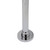 Durable round chrome base plate for floor mounted freestanding bath spout in Melbourne bathroom renovation.