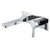 Polished chrome wall mounted bathroom mixer with spout from Vale for modern Australian home renovations.
