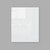 Flat Pack Kitchen Slimline Wall Cabinet Door - For 900mm - Flat Modern 18mm Thick - Glossy White