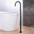 Matte Black Compact Floor Mounted Bath Spout for Freestanding Bathtubs Renovator Store Australia