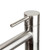 Modern brushed nickel floor standing bath spout with mixer for contemporary Australian bathrooms.