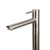 Modern round floor-mounted bath spout with temperature control mixer in brushed nickel for Australian bathrooms.