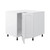 900mm Flat Pack Kitchen Corner Base Cabinet - White Melamine Carcass for RTA Kitchen Renovations Australia