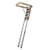 Deluxe Aluminium Attic Loft Ladder unbranded model for secure home roof access in Australia.