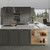 Flat Pack Kitchen Cabinet Filler Panel - 50 x 720mm - Shaker 18mm Thick - Satin Ash