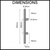 Diagram of 600mm round stainless steel entrance door pull handle showing dimensions and specifications for Australian home renovations.