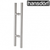 Modern round 450mm entrance door pull handle set in brushed stainless steel for home entryways in Australia.