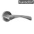 Hansdorf Kaiser solid stainless steel passage door lever handle kit with curved ergonomic handles and round rose for Australian homes.