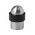 Hansdorf Brushed Stainless Steel Half Dome Floor Mounted Door Stop with Black Rubber Bumper for Modern Australian Homes