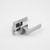 Hansdorf Zara solid 304 stainless steel passage door lever handle kit with square rose and escutcheon for contemporary homes in Australia