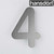 Hansdorf Brushed Stainless Steel House Number 4 available at Renovator Store Australia.