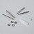 Hansdorf Brushed Stainless Steel Mounting Screws and Spacers for 150mm Floating House Numbers, Australia-wide Shipping.