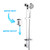 Modern Chrome 5-Function Hand Shower and Rail Set with Air Turbo Technology - Renovator Store Australia
