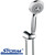 Lotus 5-Function Chrome Hand Shower Kit with Integrated Inlet and Stainless Steel Hose - Modern Bathroom Fixture Australia