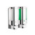 Lotus wall-mounted double liquid soap dispenser with chrome trim and transparent canisters for Australian bathrooms.