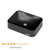 Sternhagen Seerose Satin Black Sani-Quartz Countertop Basin - Rounded Rectangle Above Counter Bathroom Sink 545mm x 415mm Australia