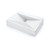 Sternhagen White Sani-Quartz Rectangular Bathroom Basin, Above Counter Top Vanity Sink for Australian Home Renovations.