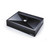 Sternhagen Golden Cut rectangular above counter bathroom basin in silk matte black finish, engineered from durable Sani-Quartz for modern Australian homes.