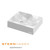 Karran Sternhagen Kristall White Quartz Composite Rectangular Vessel Bathroom Sink with crystal-cut design for above-counter installation in Australia.