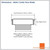Modern Stainless Steel Square Tile Insert Shower Floor Waste with Centre Outlet Dimensions Diagram