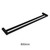 Matte Black Pearl Single Round Towel Rail 900mm Stainless Steel Bathroom Accessory Australia