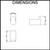 Aqua Vera Pearl polished stainless steel robe hook technical dimensions diagram for modern Australian bathroom renovations.