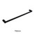 AQUA VERA Pearl Matte Black 750mm Stainless Steel Single Towel Rail for Modern Australian Bathrooms