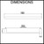 Dimensions of the Aqua Vera Pearl Stainless Steel Single Towel Rail for Australian bathroom renovations.