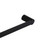 Modern Round Single Towel Rail 600mm in Matte Black for Australian bathrooms.