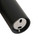 Modern matte black round single towel rail for luxury bathrooms in Australia.