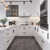 Modern Glossy White Modular Kitchen Cabinets - Sleek Slab Style RTA Cabinetry for DIY Home Renovations in Australia.